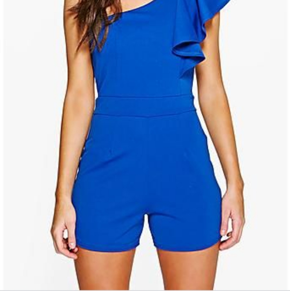 Boohoo Royal Blue Playsuit